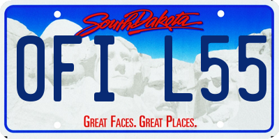SD license plate 0FIL55