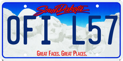 SD license plate 0FIL57