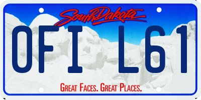 SD license plate 0FIL61