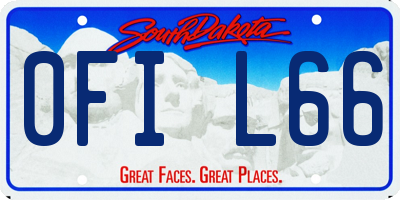 SD license plate 0FIL66