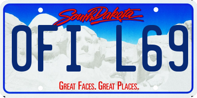 SD license plate 0FIL69