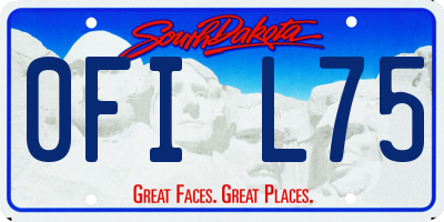 SD license plate 0FIL75