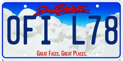 SD license plate 0FIL78
