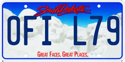 SD license plate 0FIL79