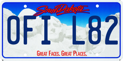 SD license plate 0FIL82