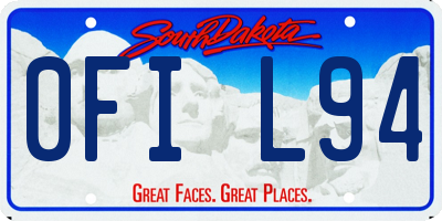 SD license plate 0FIL94