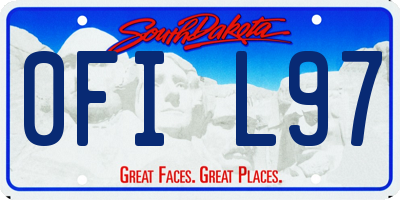 SD license plate 0FIL97