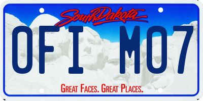SD license plate 0FIM07