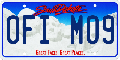 SD license plate 0FIM09