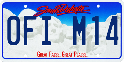 SD license plate 0FIM14