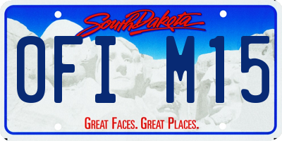SD license plate 0FIM15