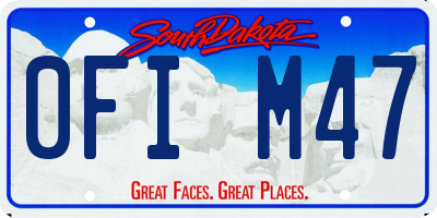 SD license plate 0FIM47