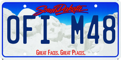 SD license plate 0FIM48