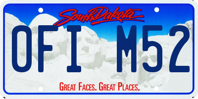 SD license plate 0FIM52