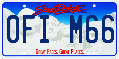 SD license plate 0FIM66