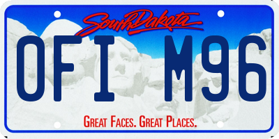 SD license plate 0FIM96