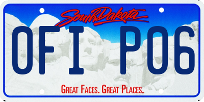 SD license plate 0FIP06