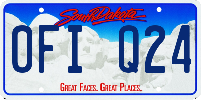 SD license plate 0FIQ24