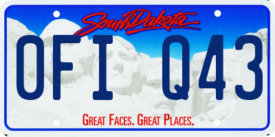 SD license plate 0FIQ43