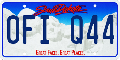 SD license plate 0FIQ44