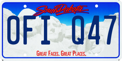 SD license plate 0FIQ47