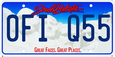 SD license plate 0FIQ55