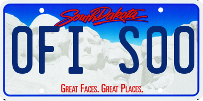 SD license plate 0FIS00