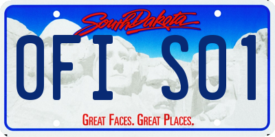 SD license plate 0FIS01
