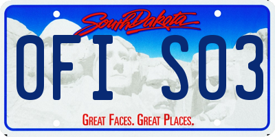 SD license plate 0FIS03