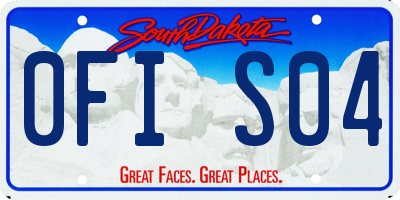 SD license plate 0FIS04