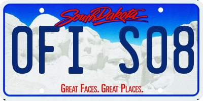SD license plate 0FIS08