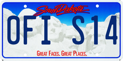 SD license plate 0FIS14