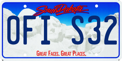SD license plate 0FIS32