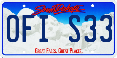 SD license plate 0FIS33