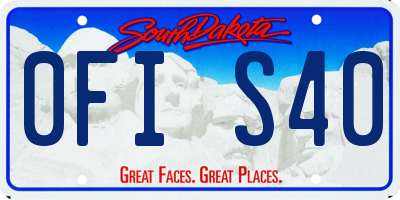 SD license plate 0FIS40