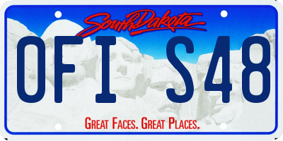 SD license plate 0FIS48