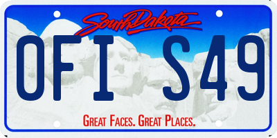 SD license plate 0FIS49