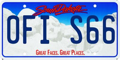 SD license plate 0FIS66