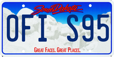 SD license plate 0FIS95