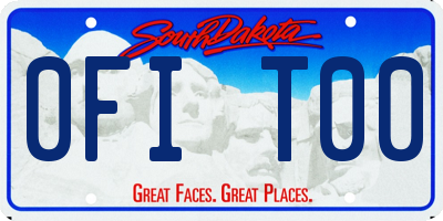 SD license plate 0FIT00