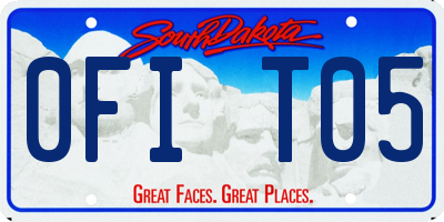 SD license plate 0FIT05