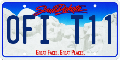 SD license plate 0FIT11