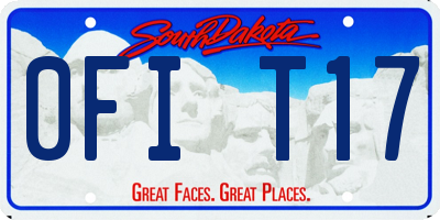 SD license plate 0FIT17