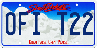 SD license plate 0FIT22