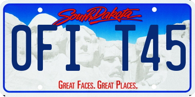 SD license plate 0FIT45