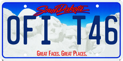 SD license plate 0FIT46