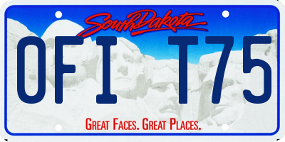 SD license plate 0FIT75