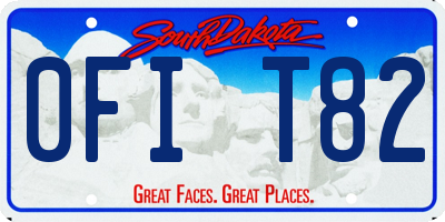 SD license plate 0FIT82