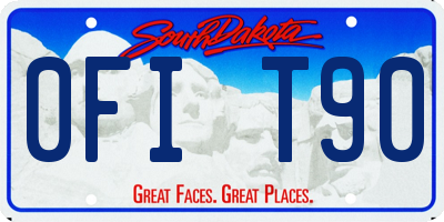SD license plate 0FIT90