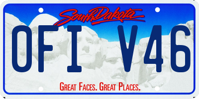 SD license plate 0FIV46